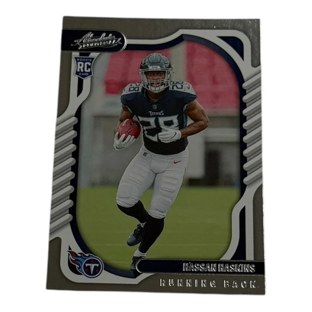 2022 Panini Absolute Football Hassan Haskins Rookie Card 142 Tennessee Titans RC